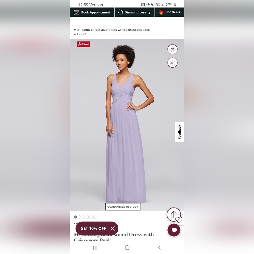 Iris Mesh Long Bridesmaid Dress
